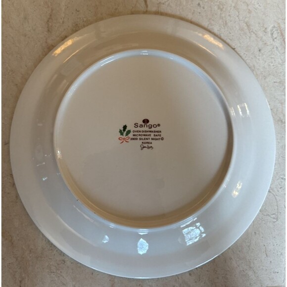 Sango Silent Night 12” Chop Plate Serving Platter Christmas Village Scene Vtg - Picture 3 of 4